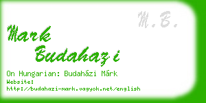 mark budahazi business card